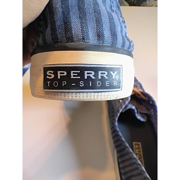 Sperry Women's Top Sider Shoes Chambray Striped Blue, Size‎ 7.5 - Picture 3 of 6